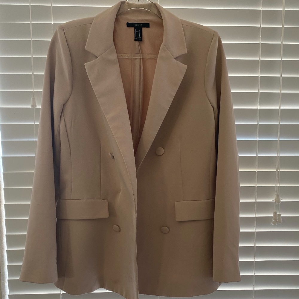 forever 21 nude blazer